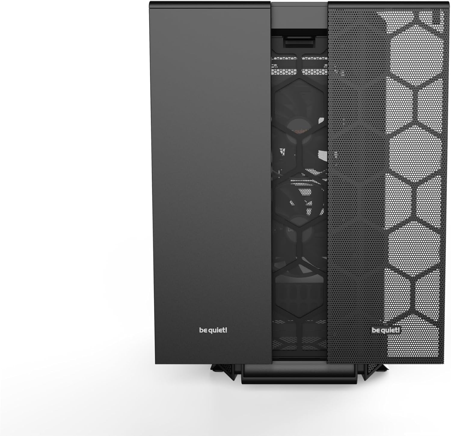 be quiet! Boîtier PC Silent Base 802 Black, 3 Ventilateurs Pure Wings 140 mm, 2 capots supérieurs et Avant interchangeables, Plateau de Carte mère découplé