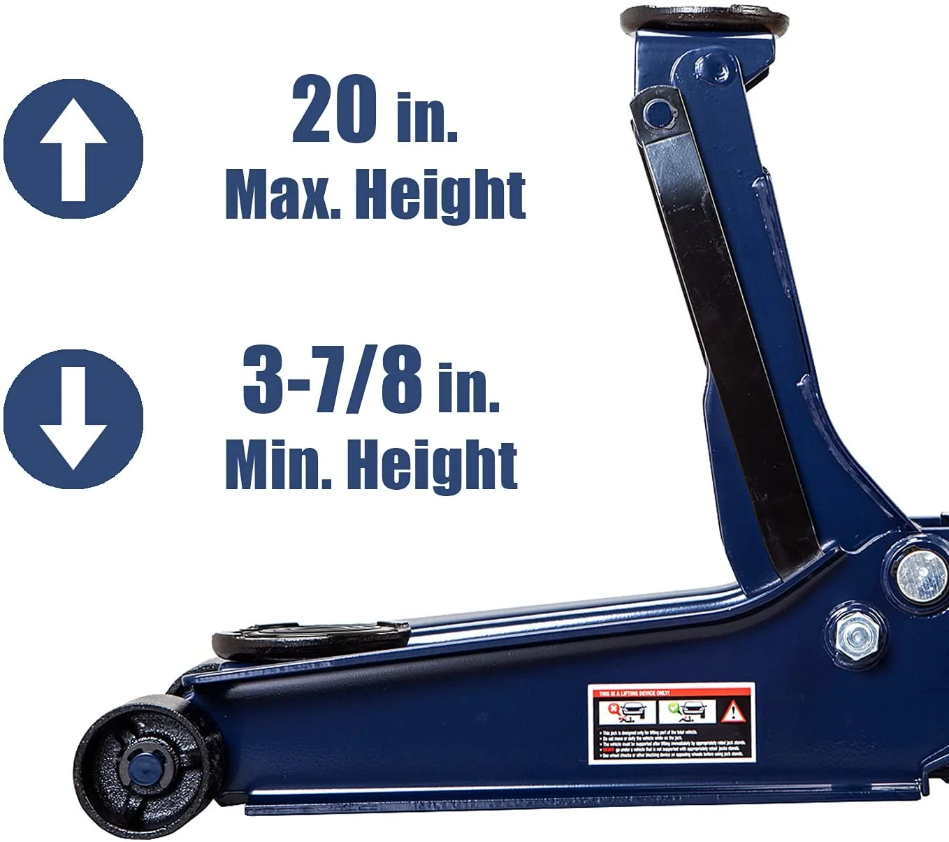 2025 4 Ton Heavy Duty Low Profile Hydraulic Floor Jack Speedy Lift Garage Car Jack. Blue. W847U