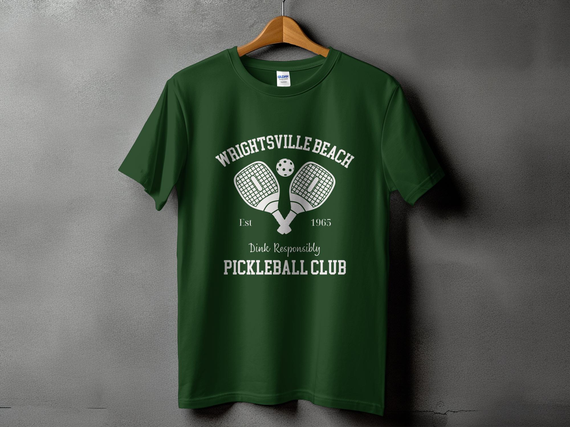 Pickleball Club Shirt, Wrightsville Beach Pickleball Club Shirt Light