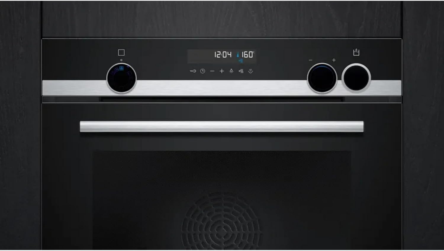 Siemens HR578GFS7F, iQ500 Smarter Einbau-Backofen mit Dampfunterstützung, 60 x 60 cm, Pyrolyse Selbstreinigung, Air Fry, Backautomatik, 3D Heißluft, Inklusive Bratenthermometer und Teleskopauszug
