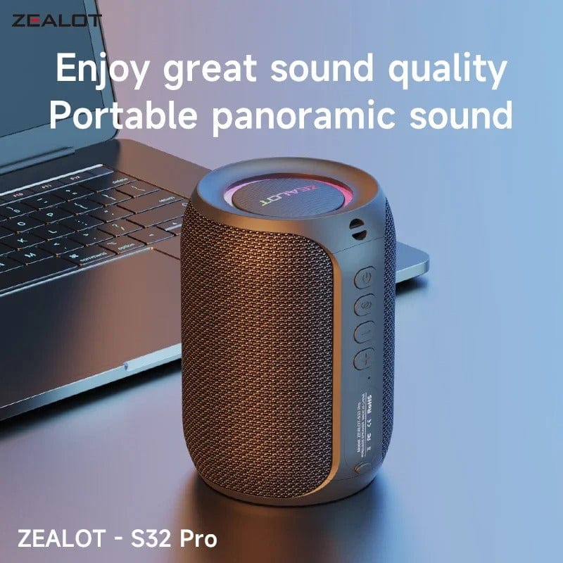 Bluetooth Waterproof Portable Speaker with Subwoofer & Dual Pairing