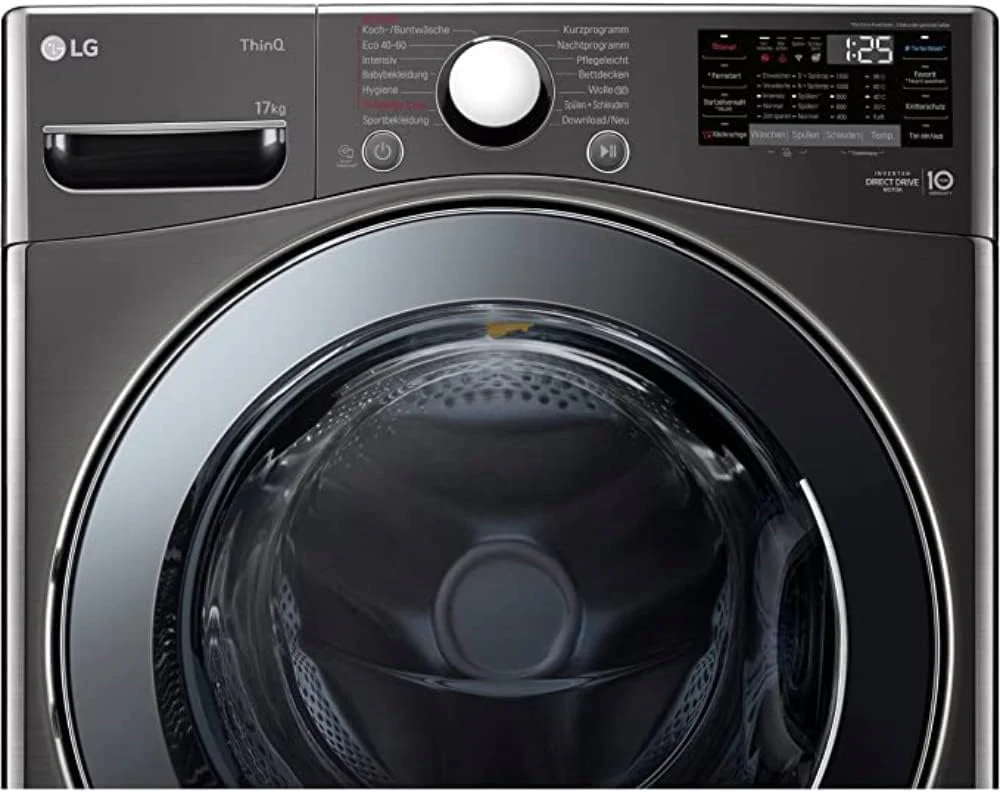 LG F4WV7080, Klasse A, Voorlader Wasmachine 8 kg, 1400 tpm, AI Direct Drive, Wi-Fi, Dieptereiniging met Stoom, Grote Capaciteit, TRIPLE A, Veiligheidsglas Buitendeur, 62 x 60 x 85 cm ? Wit