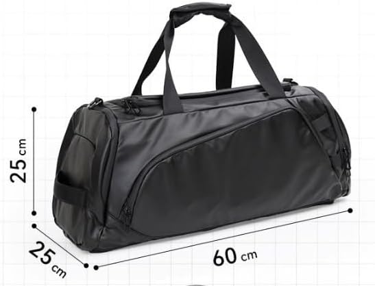 Turnbeutel für Herren, Trocken- und Nass-Trennung, 1 Umhängetasche, Training, Sporttasche, großes Fassungsvermögen, Gepäck, Rucksack, Reisetasche, 3, 60*25*25cm