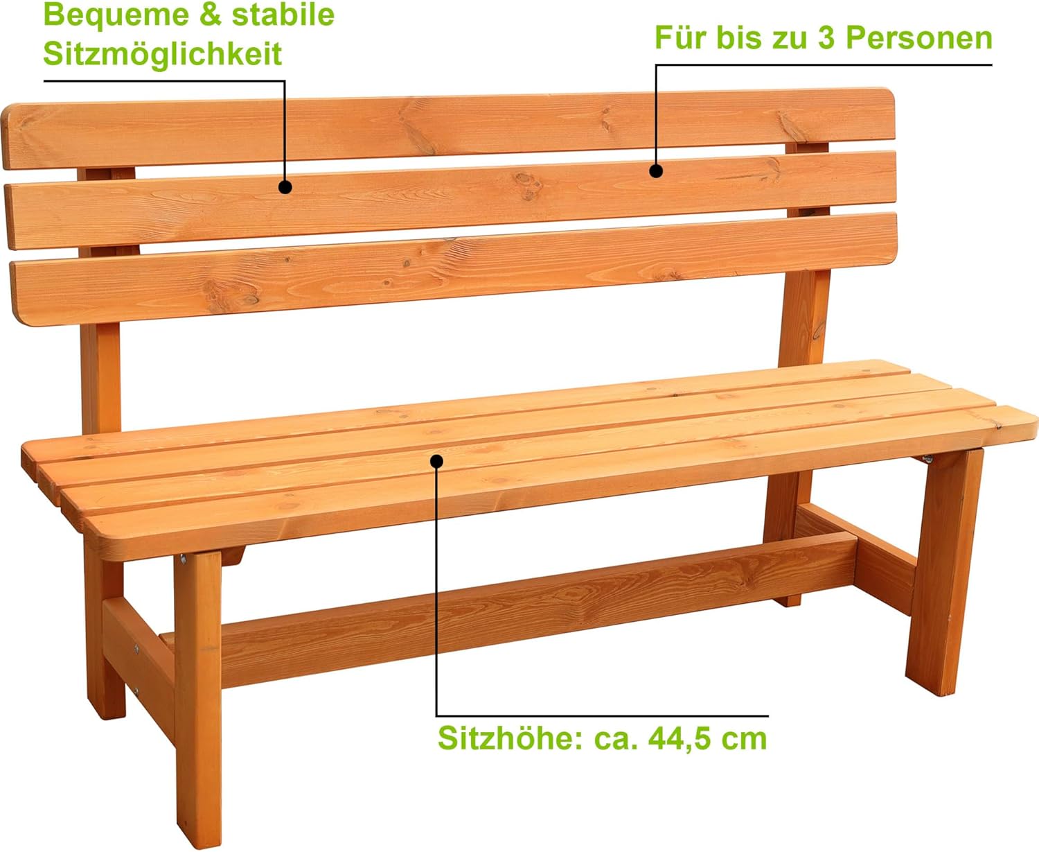 Holz-Bank Summer honigbraun