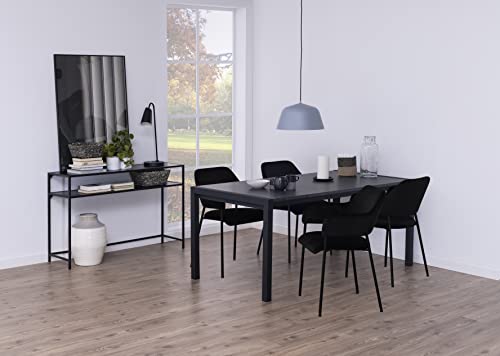 AC Design Furniture Lisette Sedia da Pranzo, Nero, H: 82 x B: 54 x T: 55 cm : Amazon.it: Casa e cucina
