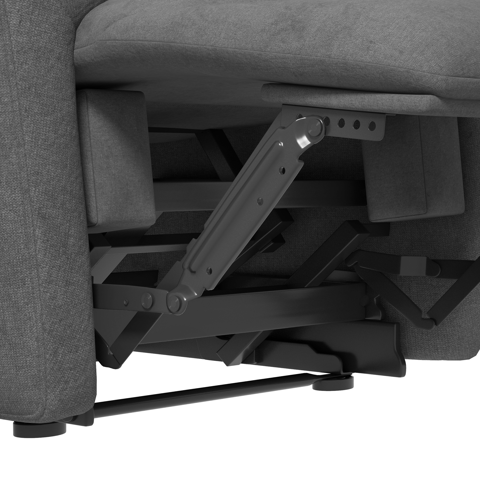 Relaxstoel, TV-stoel met ligfunctie en stoffen bekleding
