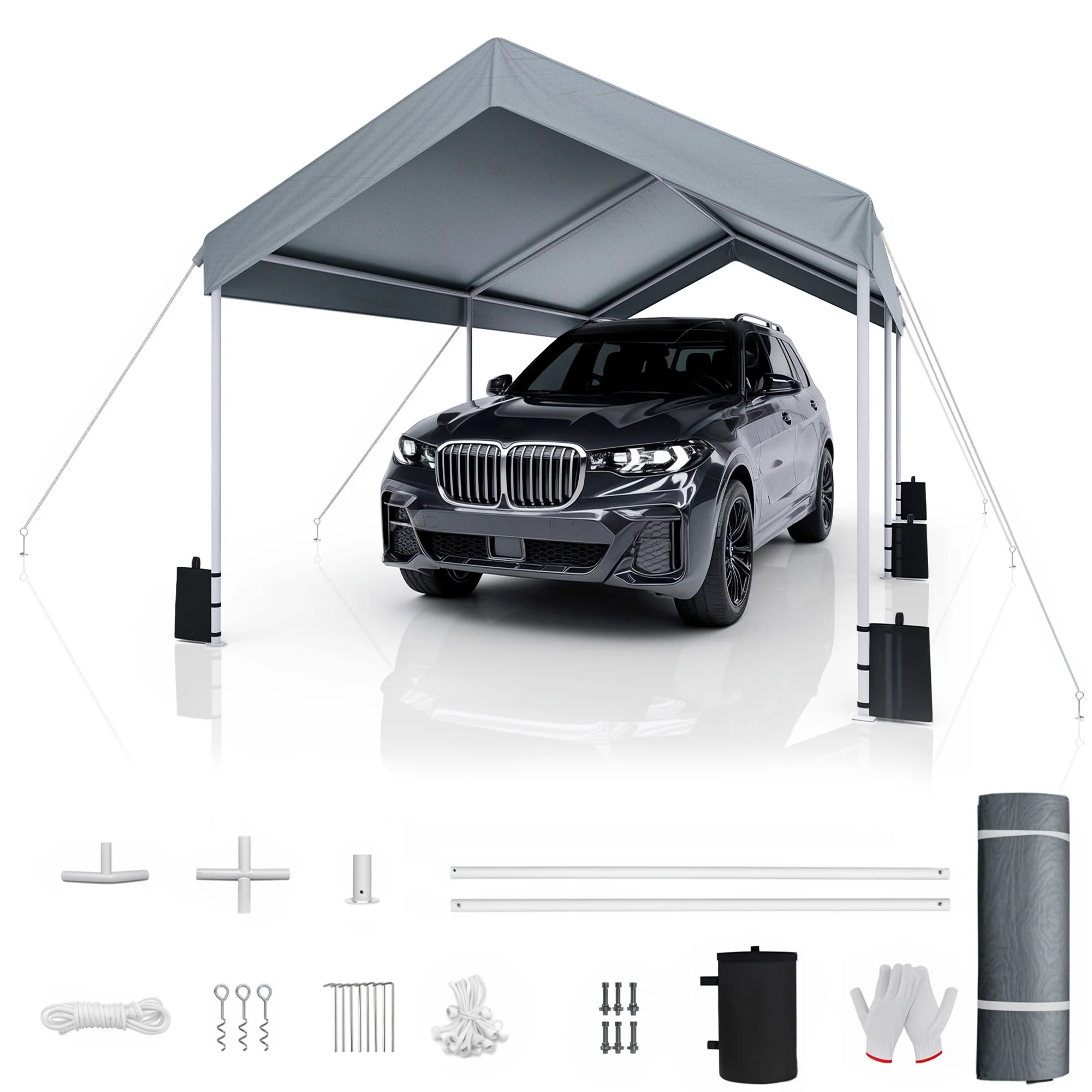 3x6m Waterproof Carport Canopy Portable Garage