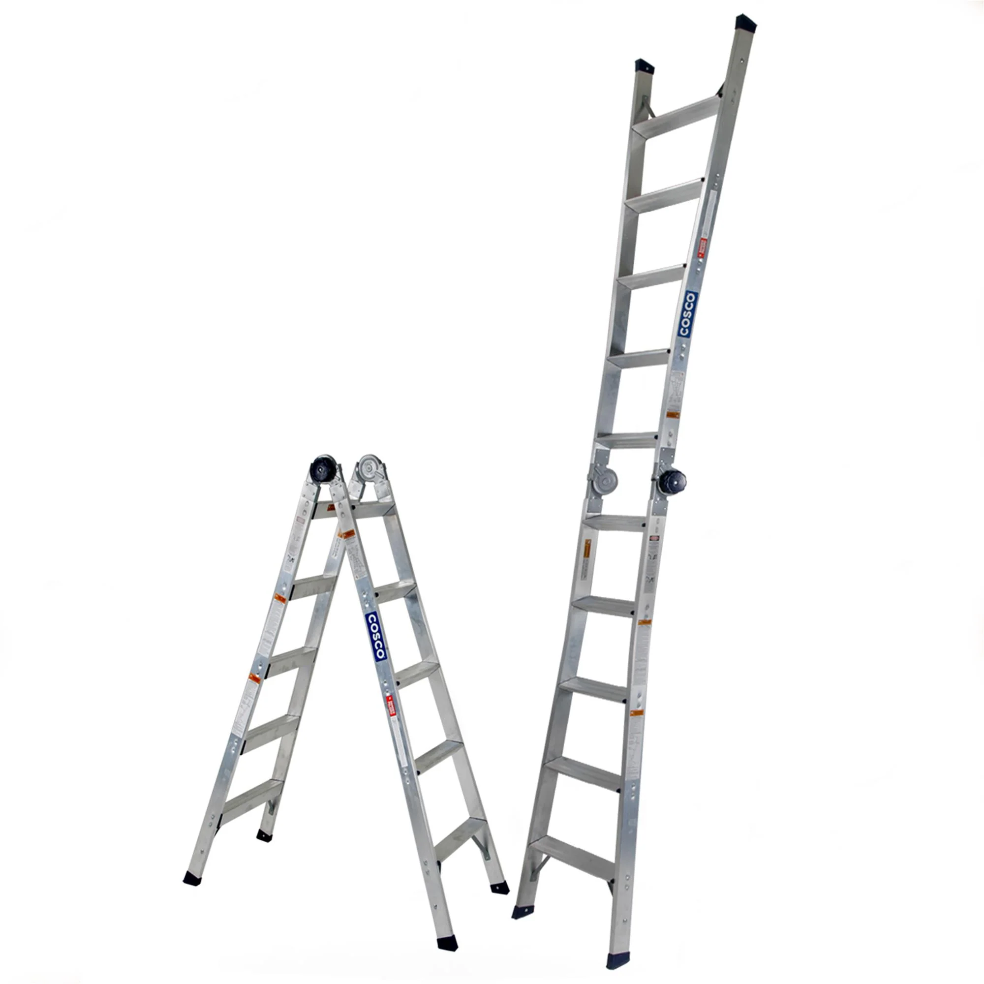 2-in-1 Trap- en Uitklapladder, Bereik 2,64 m