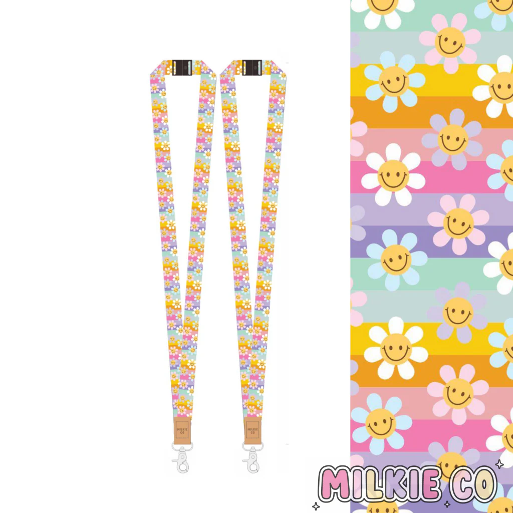 Retro Summer Fabric Lanyard