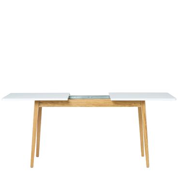 Stół rozkładany Frisk 140 cm, biały, rozsuwany blat