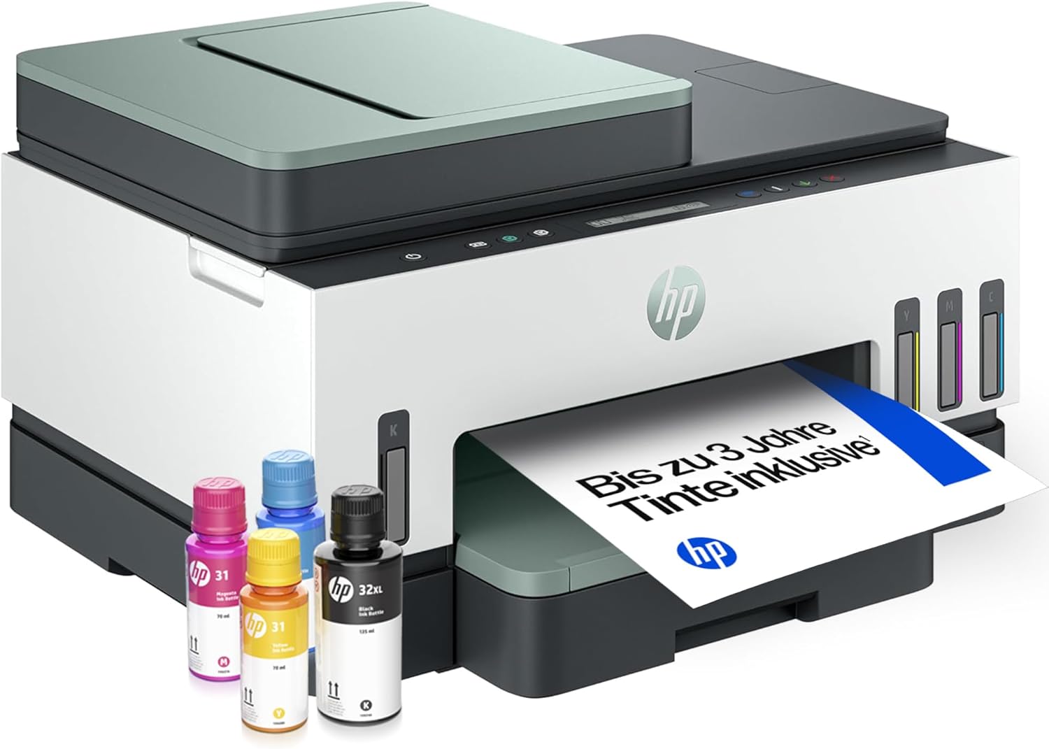 Smart Tank 7307 3-in-1 Multifunktionsdrucker (WLAN, Duplex, ADF) - 3 Jahre Tinte inklusive, 3 Jahre Garantie, großer Tintentank, hohe Reichweite, Drucken in hoher Qualität