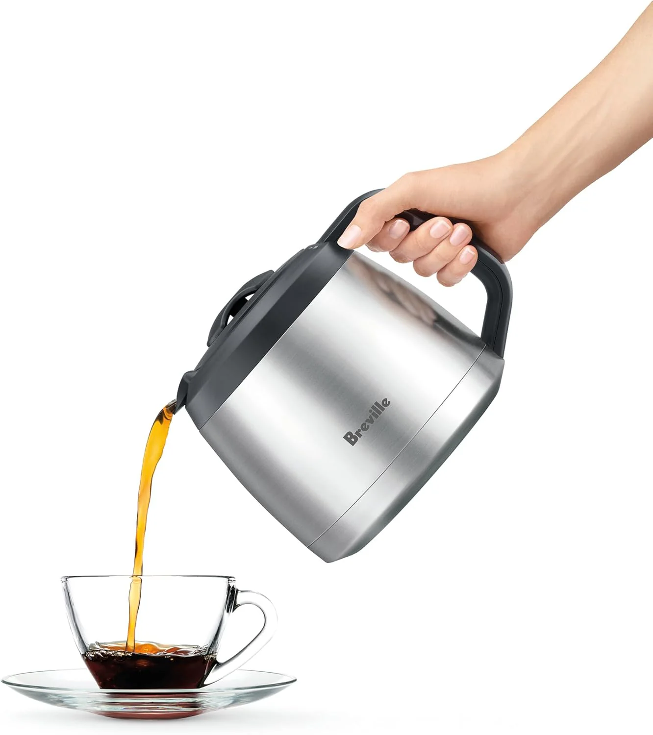 Breville BDC650BSS Grind Control Coffee Maker With Grinder, Brushed Stainless Steel, Thermal Carafe