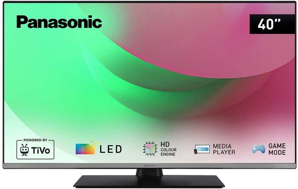 Panasonic TB-40S45AEZ, S45 Serie 40 Zoll Full HD LED Smart TV, 2024, TiVo, Google- und Alexa-Sprachsteuerung, Gaming-Modus, Media Player, HDR, HDMI, für EIN außergewöhnliches visuelles Erlebnis