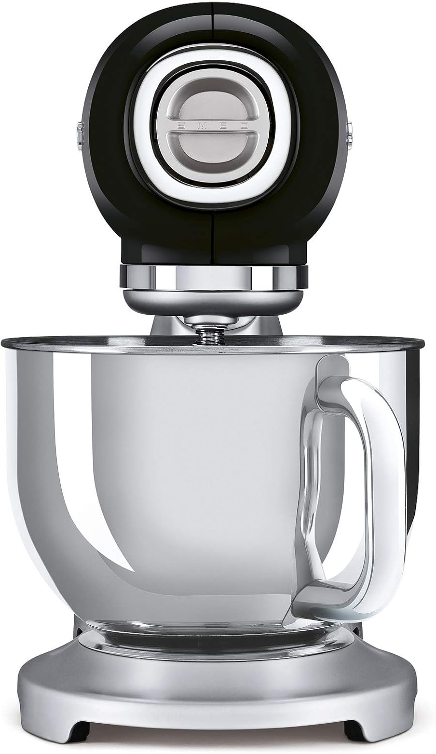 Smeg, SMF02PKEU Küchenmaschine, 10 Geschwindigkeitsstufen, Planetenrührwerk, Sicherheitsabschaltung, 2 Rührbesen, Kugelgriff aus Edelstahl, 800 W, Rose