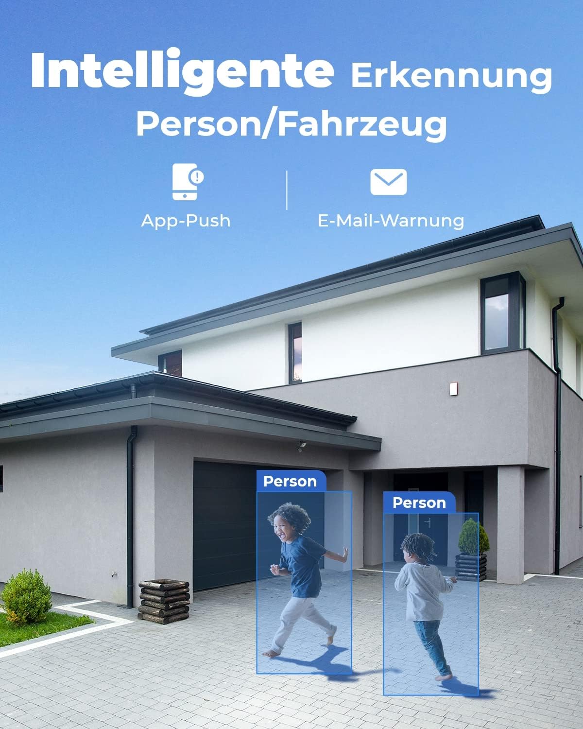 Reolink 4K Überwachungskamera Set, Videoüberwachung mit 8X 8MP PoE IP Kamera und 16CH 4TB HDD NVR, Personenerkennung und Fahrzeugerkennung, IP66, 30M IR Nachtsicht für Aussen, Innen, RLK16-800B8