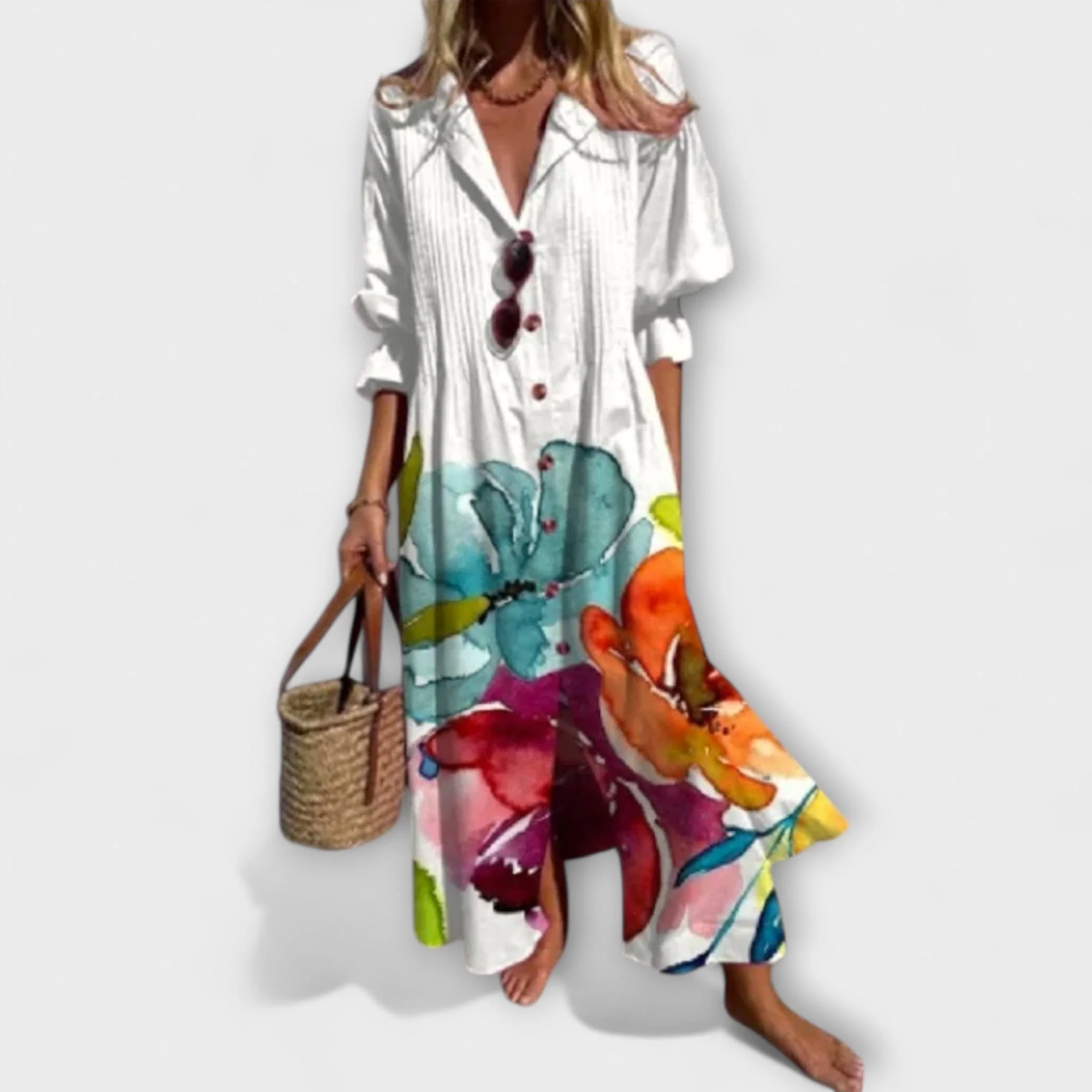 Maxikleid f��r Damen mit lockerer Passform und schmeichelhafter Silhouette