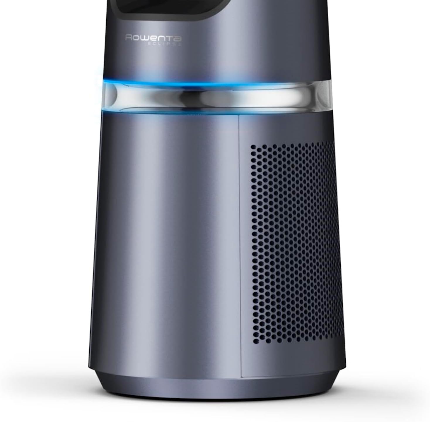 Rowenta QU5062 Eclipse 3in1 Luftreiniger, Heizlüfter, Ventilator, filtert 99,9% der Partikel, für 30 m2 Raumgröße, schnelle Heizung bis zu 35°C, automatischer Tag- und Nachtmodus, Schwarz/Grau