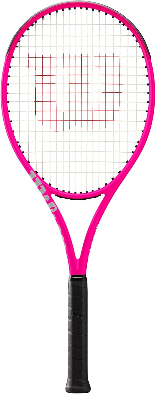 Wilson Burn V6 105 S Tennisschläger – Pink, Griffgröße 1-4 1/8 Zoll besaitet
