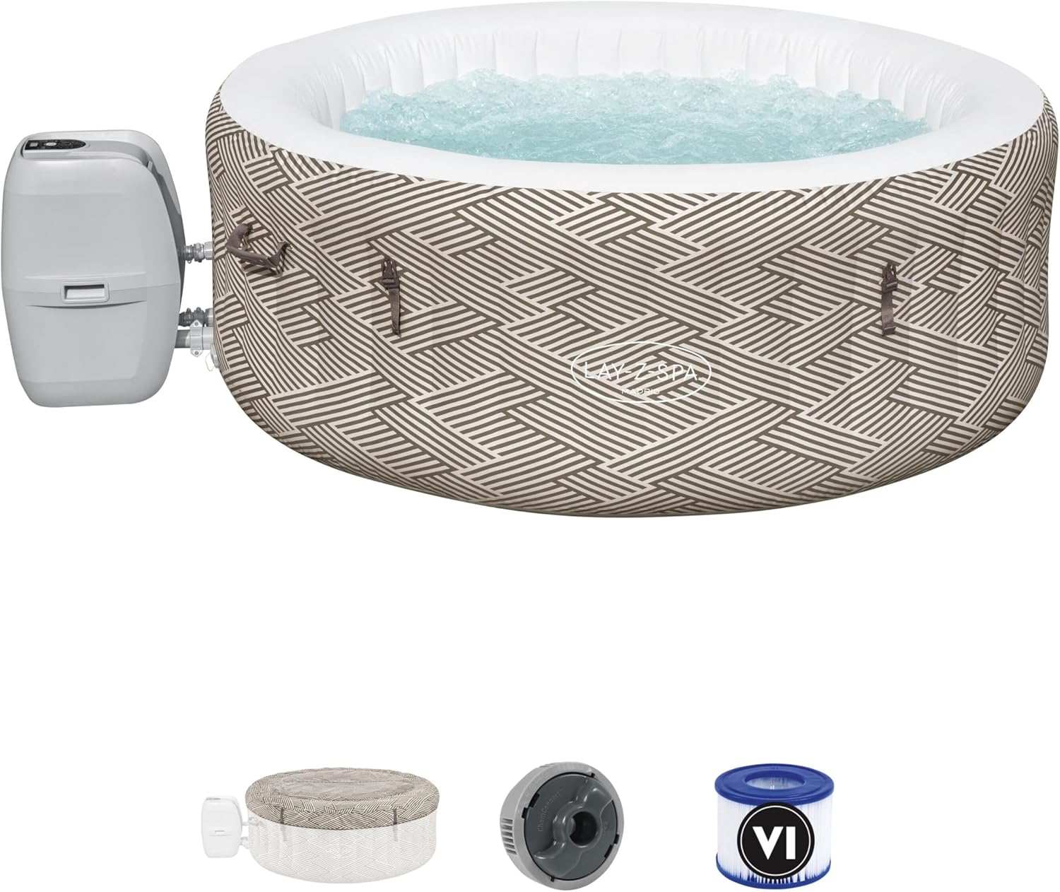Bestway Lay-Z-SPA WLAN-Whirlpool Madrid AirJet Ø 180 x 66 cm, rund