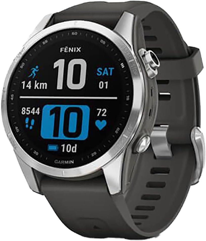 fenix 7 – GPS-Multisport-Smartwatch mit Farbdisplay und Touch-/Tastenbedienung, TOPO-Karten, über 60 vorinstallierte Sport-Apps, Music und Pay. Verschiedene Varianten zur Auswahl.