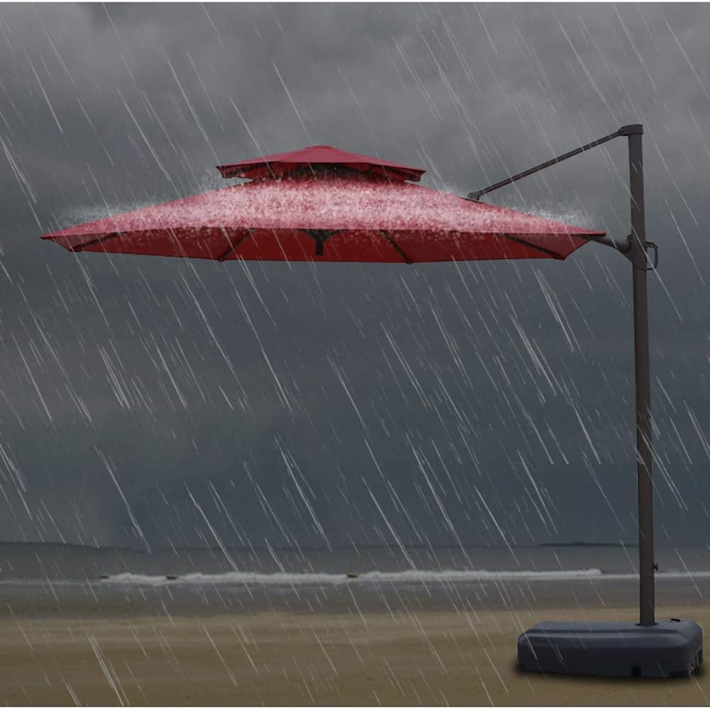 Garten Parasols Garten Regenschirm Parasol, 10 Fuß/mit Kurbel/Aufzug, Marktterrella/Außenterrasse Outdoor -Parasole im Freien