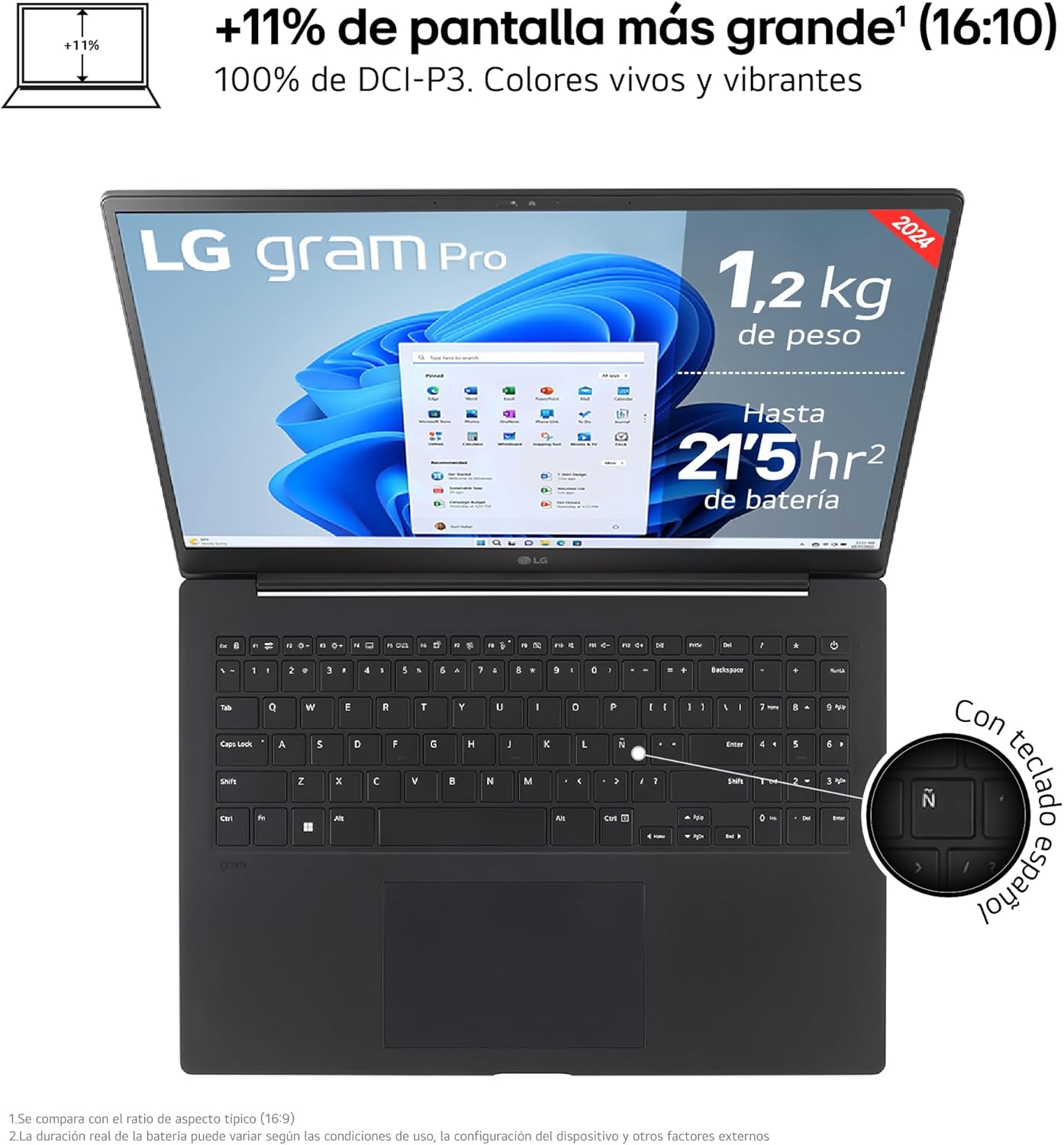 LG gram Pro 16Z90SP-K.AD88B – Ultralight Laptop 40.6 cm (16