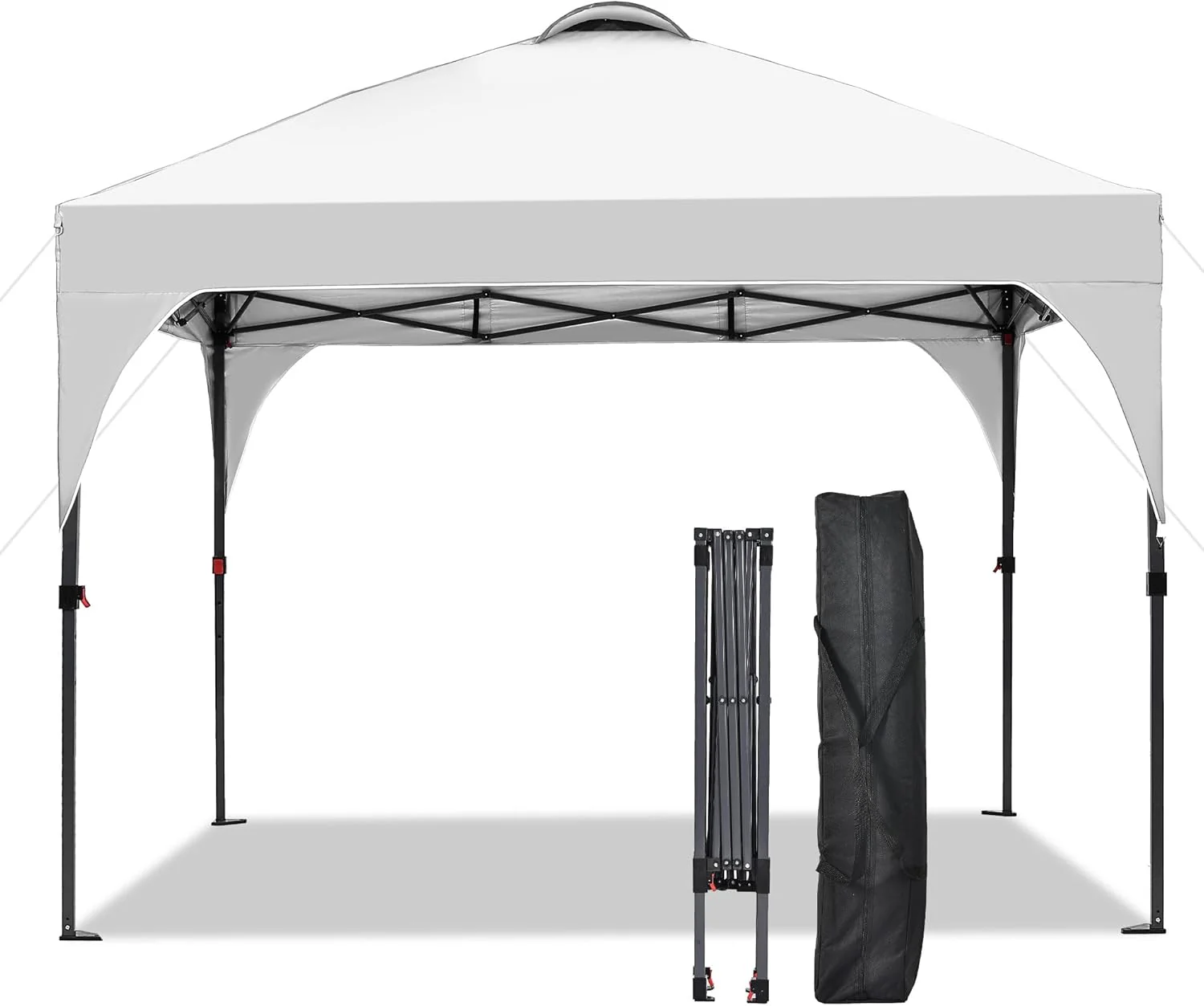 GDY 12x12 Pop Up Canopy Tent with 4 Sidewalls, Easy Set up with One Push Lift Gazebo