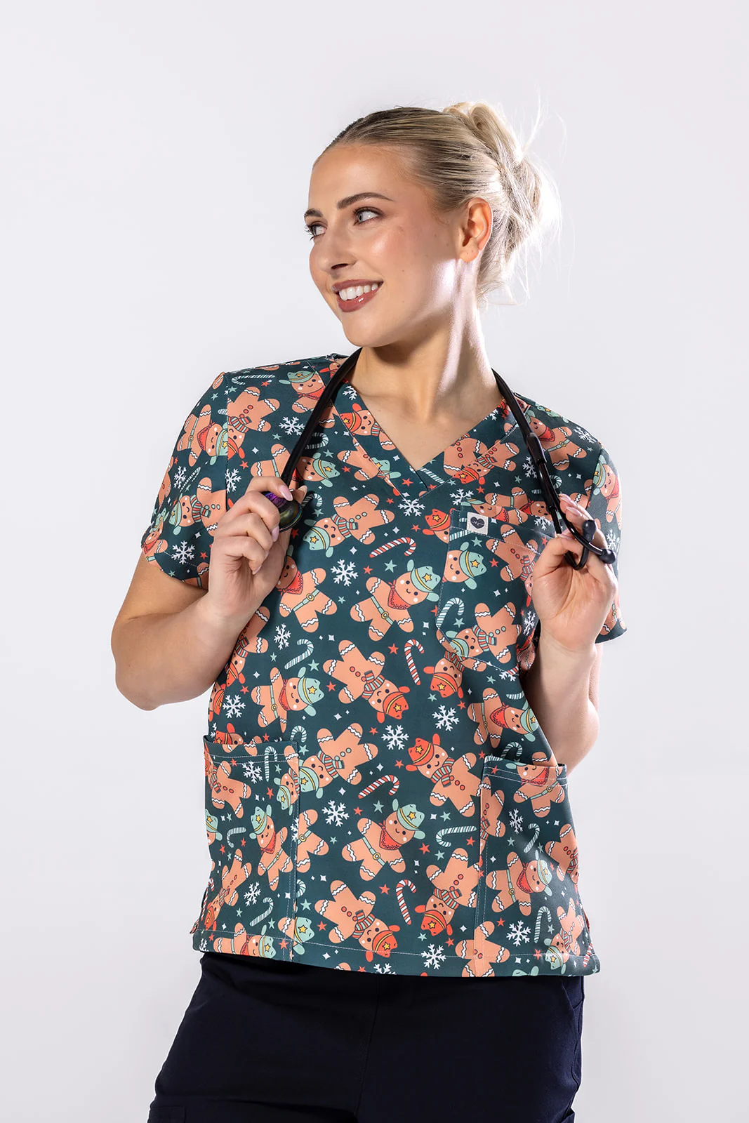 Howdy Ginger Scrub Top
