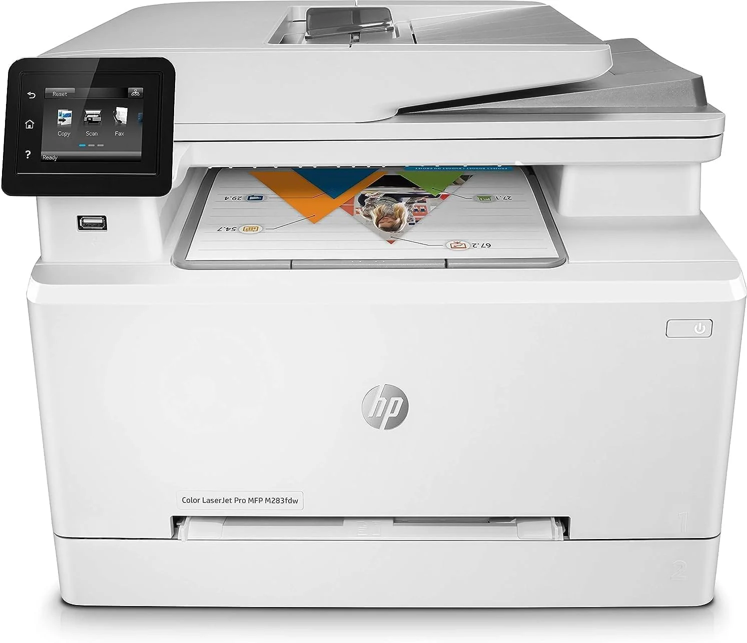 HP Color LaserJet Pro MFP 3302fdwg multifunctionele kleurenlaserprinter, fax, automatisch dubbelzijdig afdrukken, touchscreen, wifi, ethernet, USB, HP Wolf Pro Security