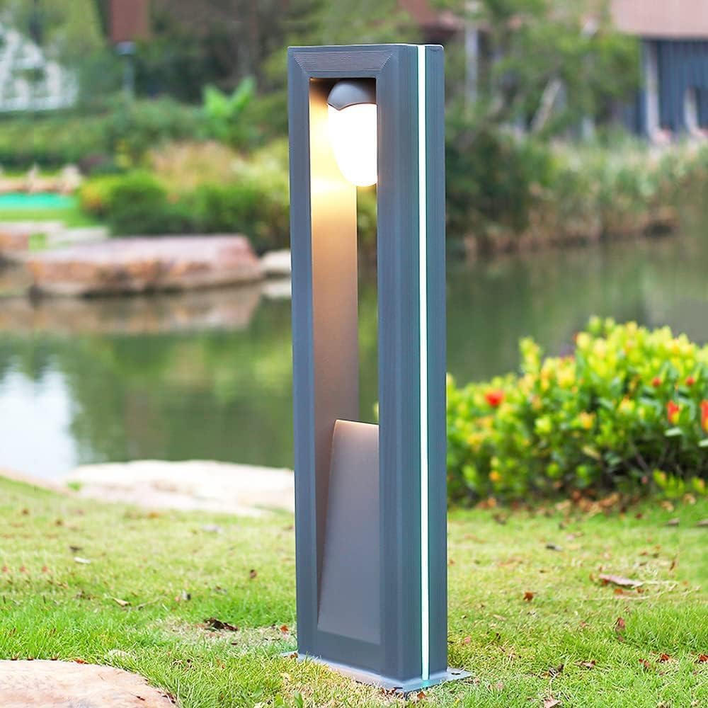 Moderne LED-Wegeleuchten für den Außenbereich, wasserdicht, Hoflampen für Zuhause, Villa, stilvolle Bodenmontage, Beleuchtung für Rasen und Garten, elegantes Kronleuchter-Design