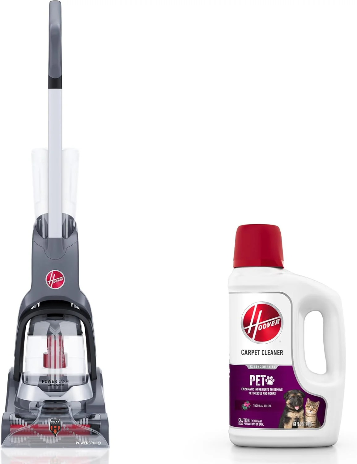 Hoover PowerDash Pet+ Compact Carpet Cleaner Machine, Lightweight Carpet Shampooer