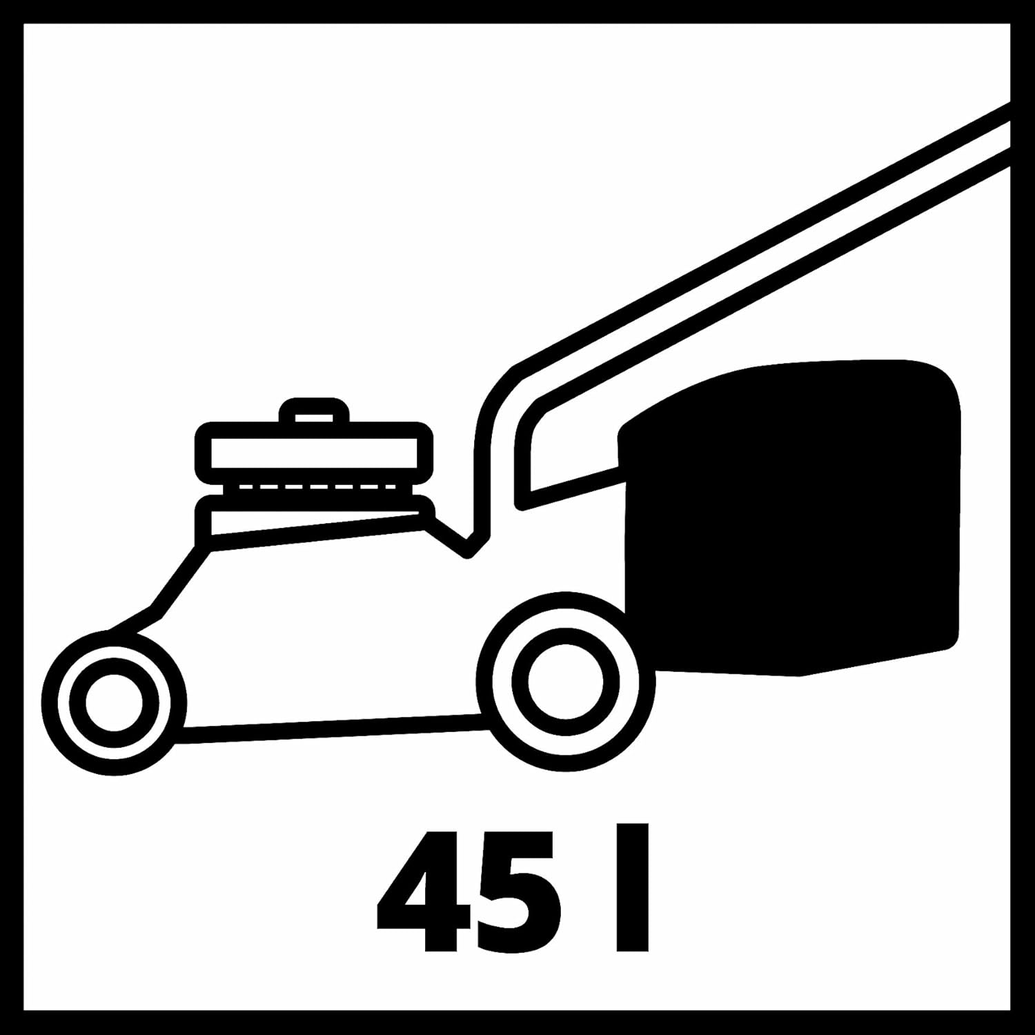 Einhell Akku-Rasenmäher GE-CM 36/37 Li-Solo Power X-Change (36 V, 37 cm Schnittbreite, bis 400 m², 45L Grasfangkorb, 25-75 mm Schnitthöhe, ohne Akku)