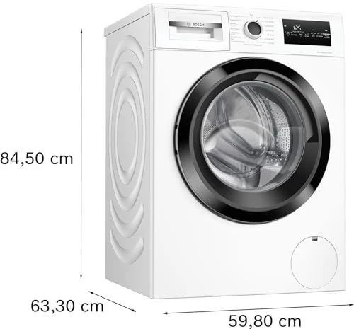 2025 Bosch WAN282K3, Serie 4, Lavatrice a Caricamento Frontale, 8 kg, 1400 giri/min, SpeedPerfect, Massimo Risparmio di Energia e Acqua, Funzione Aggiungi Capi, Igiene Elevata, AquaStop, IronAssist