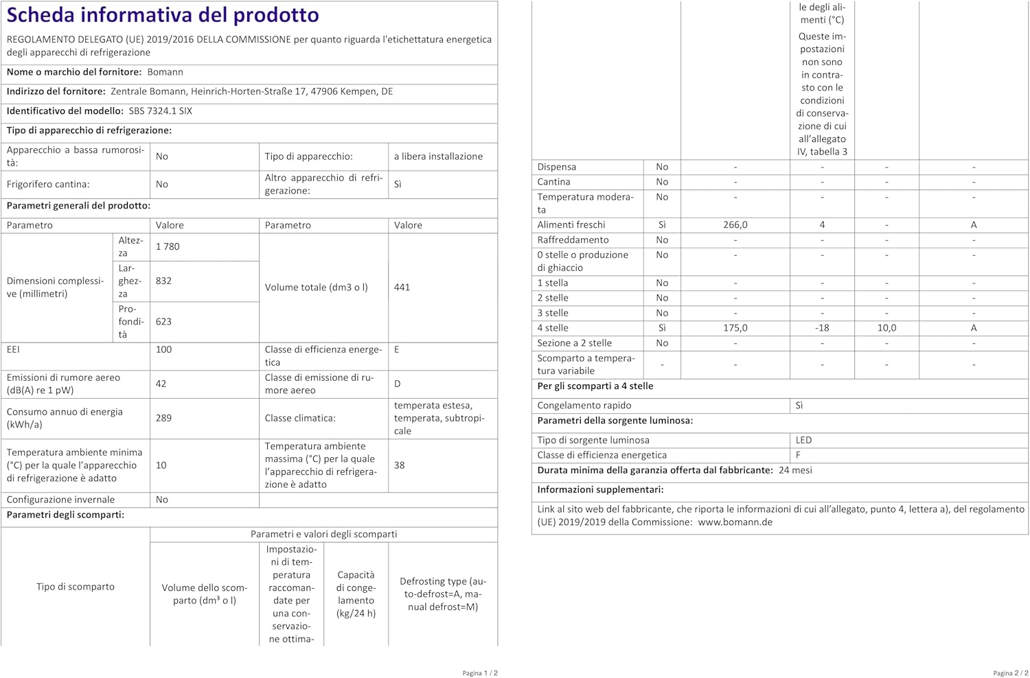 Bomann® Kühlschrank mit Gefrierfach | No-Frost Gefrierteil | 186cm Kühlschrank | 39dB | Kühl Gefrierkombination mit MultiAirflow | 320L | Kühl Gefrierkombination No-Frost | KG 7361 schwarz-inox