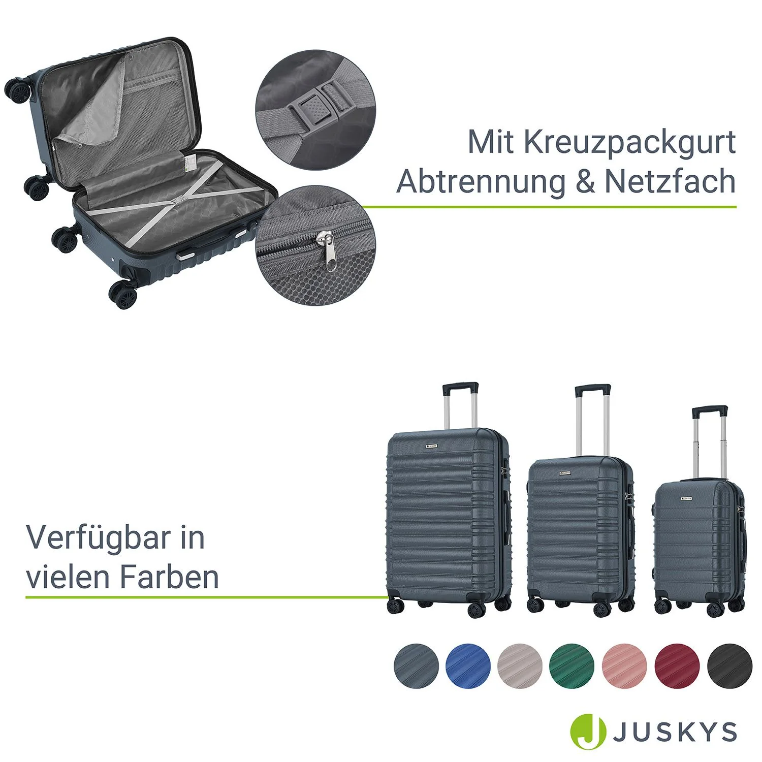 2025 Hartschalen Kofferset Rom