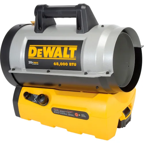 2025 DEWALT 68.000 BTU Propaan Gas Heater met Draadloze Verlichting - DXH70CFA