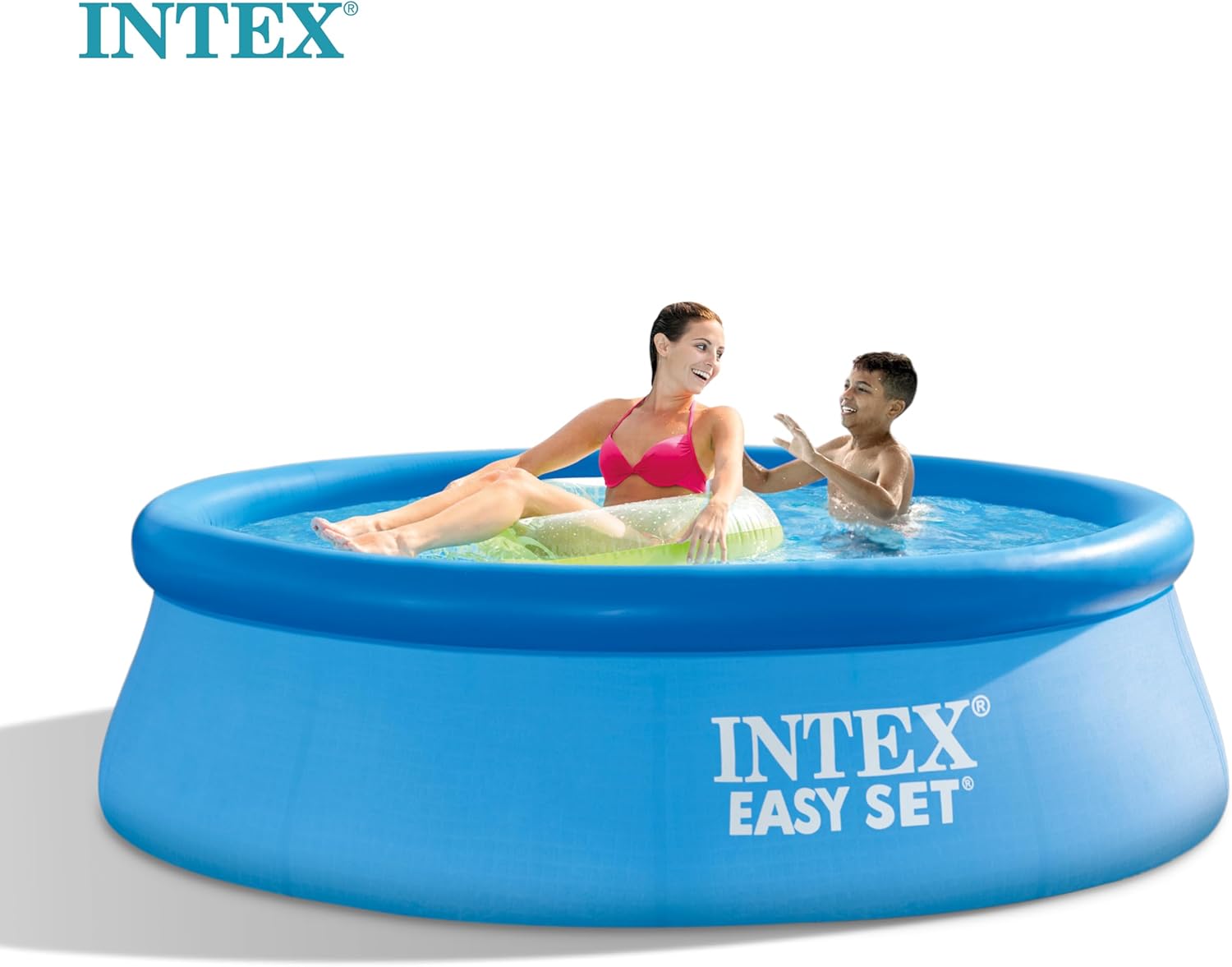Intex 28110NP – Aufstellpool Easy Set Rund, 2419 L, PVC, Blau, 244x76 cm
