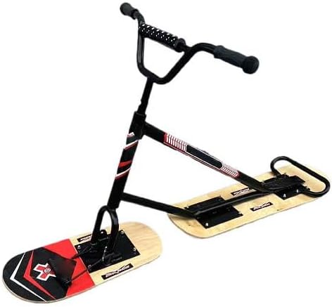 Schneeschlitten, Snowboard, robuste Aluminium-Legierung, Rodel zum Snowboarden, leichtes Holzfarben-Design für Winterschneespaß und Outdoor-Aktivitäten