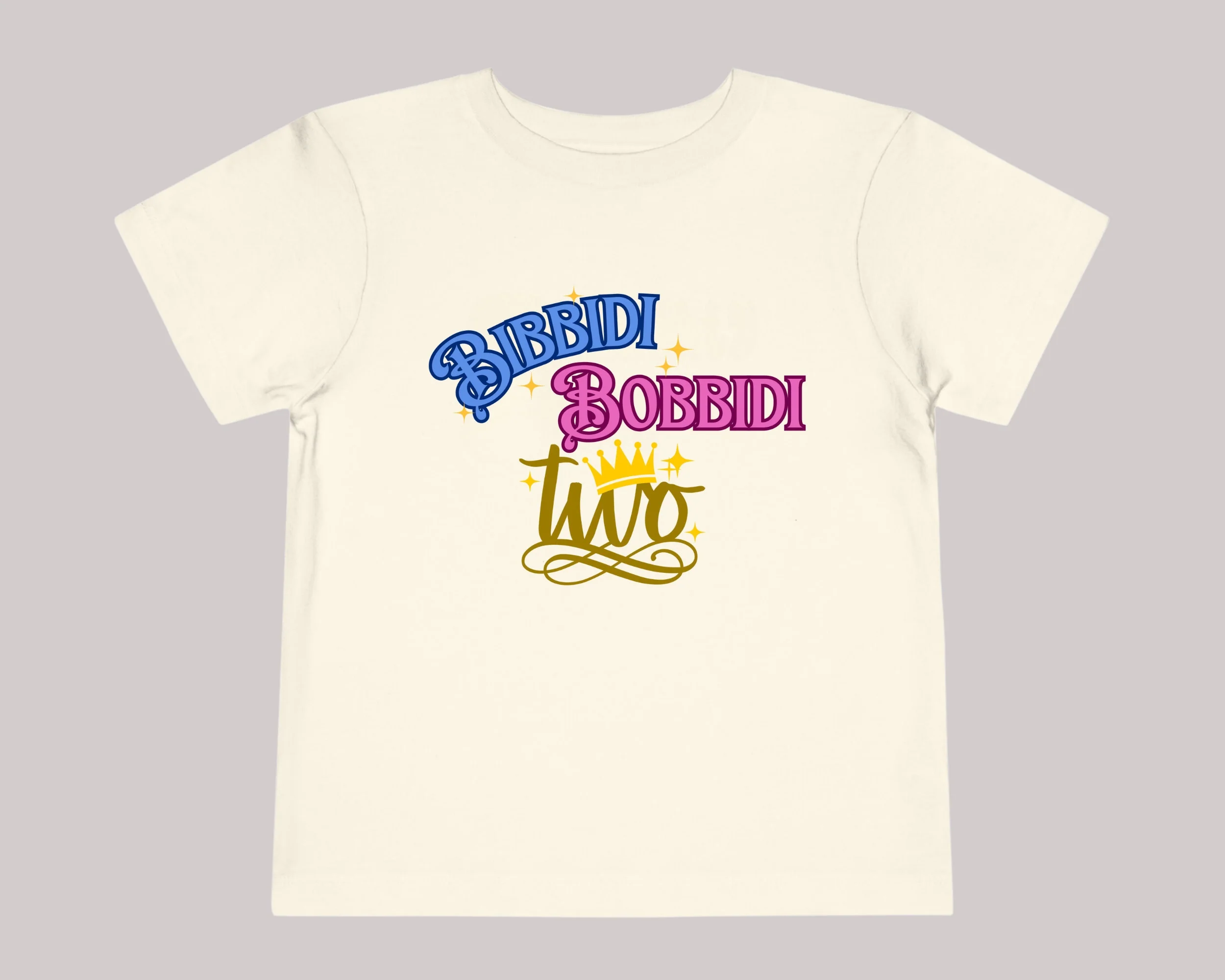 Bibbidi Bobbidi Two Shirt, 2nd Birthday Shirt, Girl 2nd Birthday Shirt, 2nd Birthday Gift