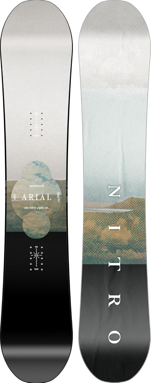 Nitro Snowboards Mädchen Arial BRD ´25, Allmountainboard, Twin, Cam-Out Camber, All-Terrain