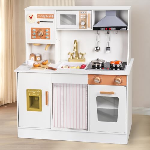 Cucina Legno per Bambini Cucina Giocattolo per Bambini Cucina Bambini Accessori Cucina Bambini Cucina Bambina Giochi Bambini 3 4 5 6 Anni : Giochi e giocattoli