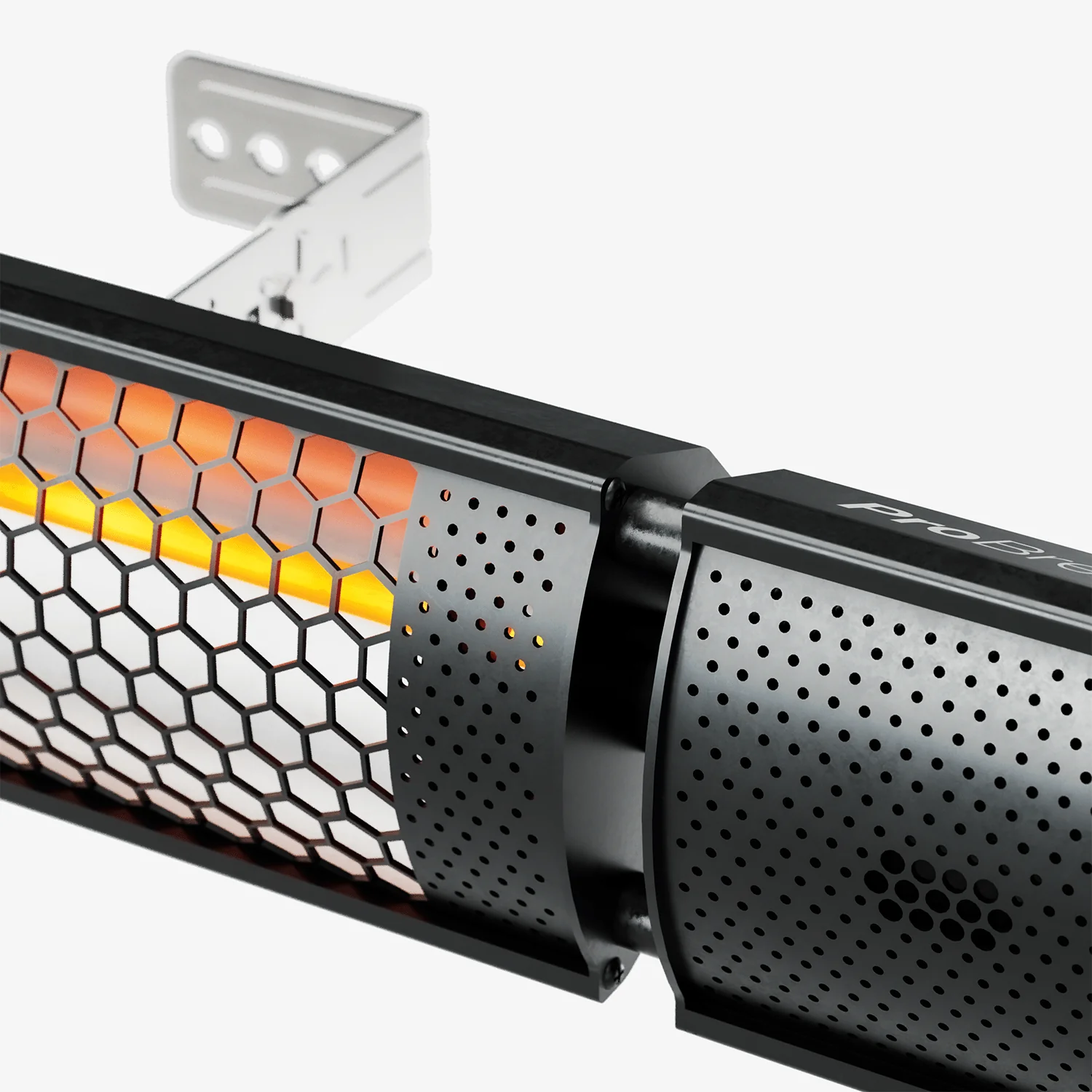 Muurbevestigde Infrarood Terrasverwarmer met Afstandsbediening en 2 Warmtestanden