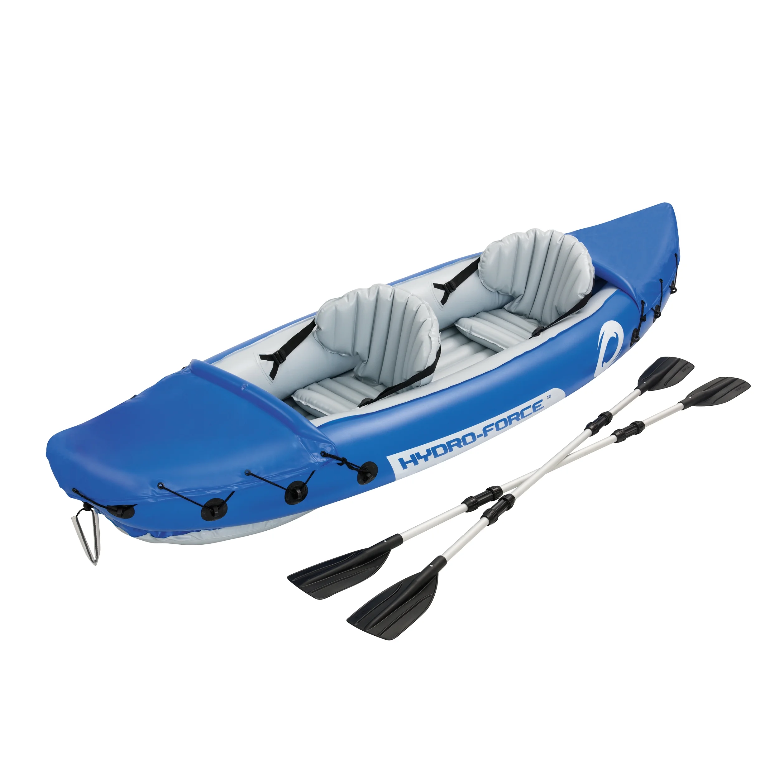 2025 Bestway Lite-Rapid X2 Opblaasbare Kayak Voyager, Blauw, 126 x 35 Inch