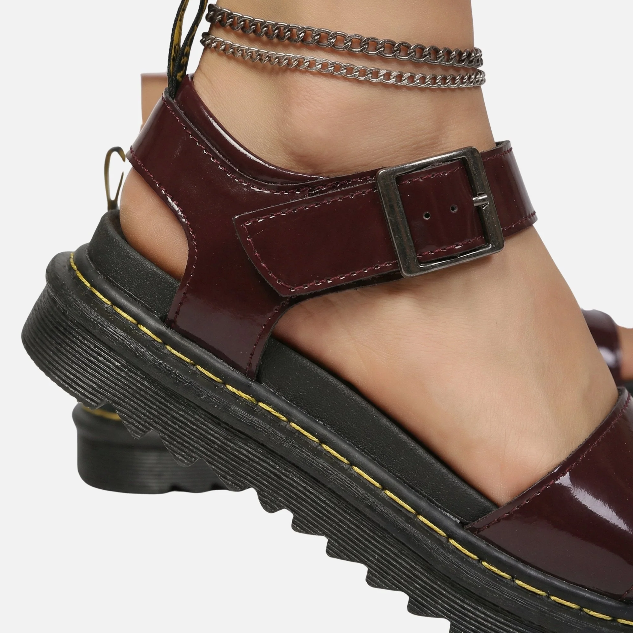 Plateau-Sandalen mit verstellbarem Schnallenriemen f��r Damen