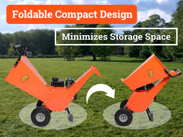 EFCUT R30 Houtversnipperaar - Shredder Mulcher, 7PK Benzine, Compact Ontwerp, Max Capaciteit 3 Inch (R0)