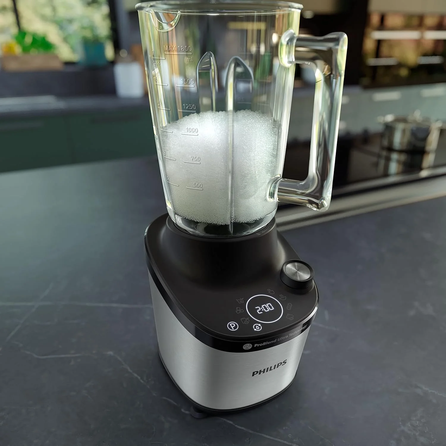 Philips Blender 7000 Series - 1500 Watt, 2 Liter, ProBlend Ultra Technologie, snelkeuzeprogramma's, HomeID recepten, Quick Clean-functie, 2 Tritan-bekers (HR3760/10)