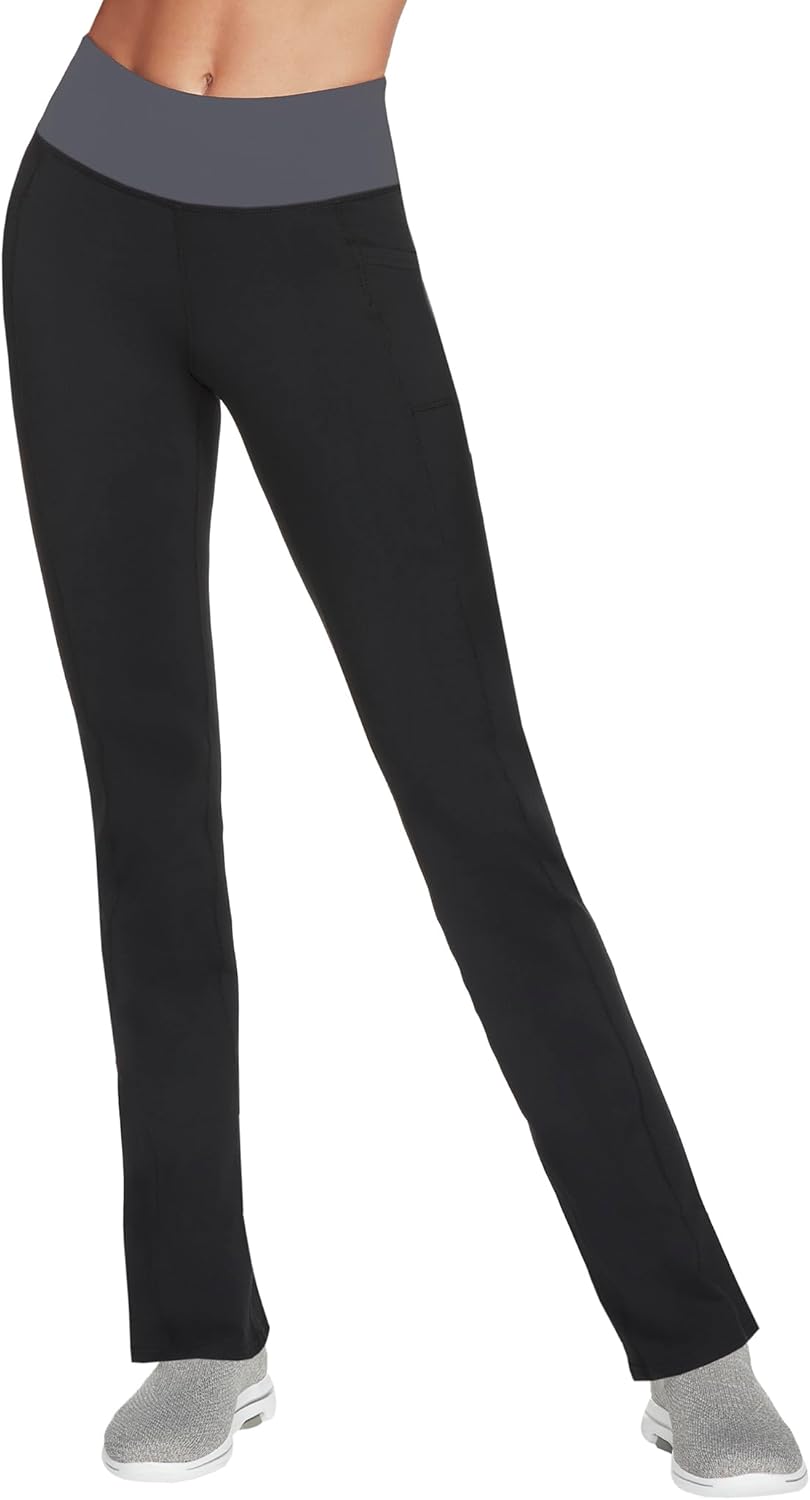 Skechers, Damen, Go Walk High Waisted Pant Joy, 4-Wege-Stretch, Feuchtigkeitstransport, Lagenbund