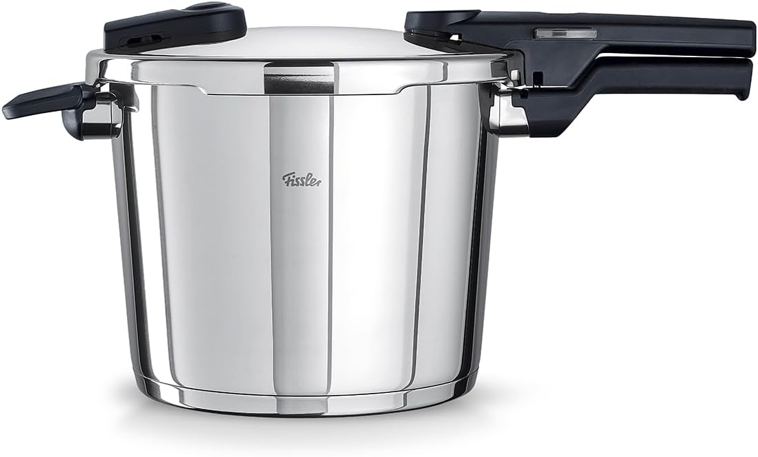 Fissler Vitaquick/Schnellkochtopf (6 L, Ø 22 cm) Edelstahl-Dampfkochtopf, 2-Garstufen, Made in Germany - Induktion