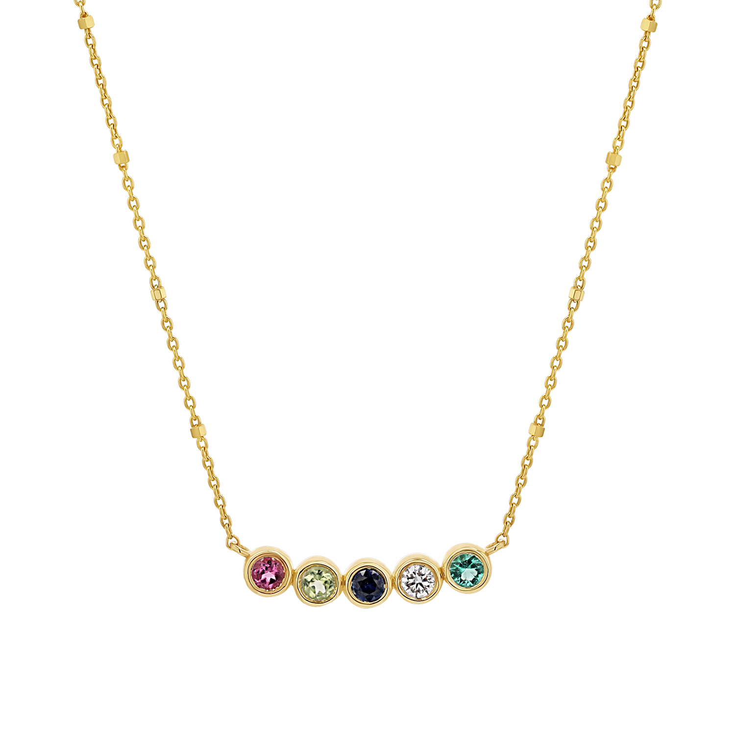 Birthstone Necklace 14K Gold by Baby Gold