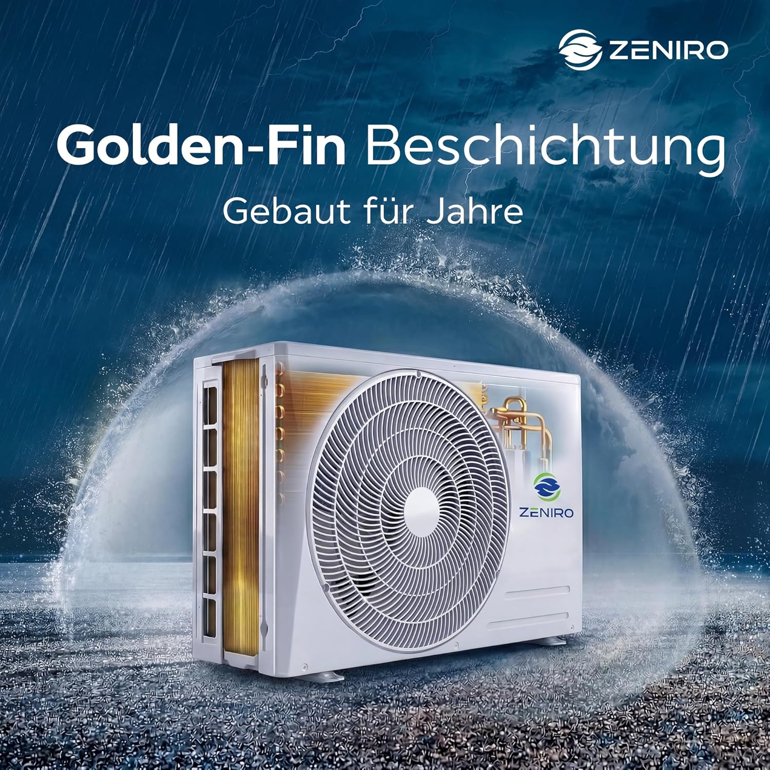 Klimanlage Split Klimagerät Set mit Heizfunktion - 18000 BTU 5,2kW - A++ WiFi/App-Steuerung 4D AirFlow Auto Reinigung inkl. Montagematerial Vorgefüllt R32 Air Conditioner